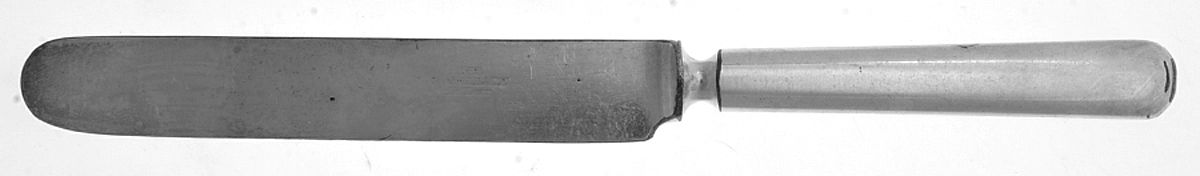 Rw & S Four (Silverplate) Old French Solid Knife by Wallace Silver-1