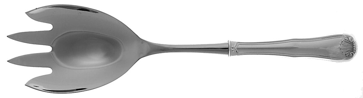 Salina (Sterling, 1995) Salad Serving Fork with Stainless Prongs by Wallace Silver-1