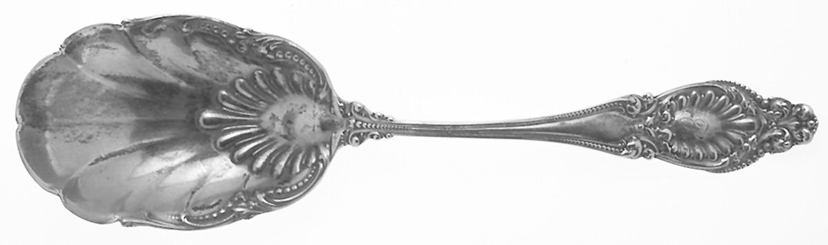 Sappho (Sterling, 1895) Large Solid Berry/Casserole Spoon by Wallace Silver-1