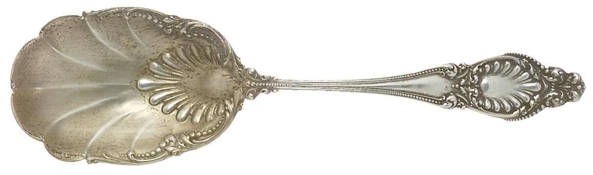 Sappho (Sterling, 1895) Large Solid Berry/Casserole Spoon by Wallace Silver-1