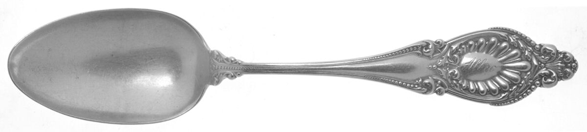 Sappho (Sterling, 1895) Monogrammed Oval Dessert/Soup Spoon by Wallace Silver-1