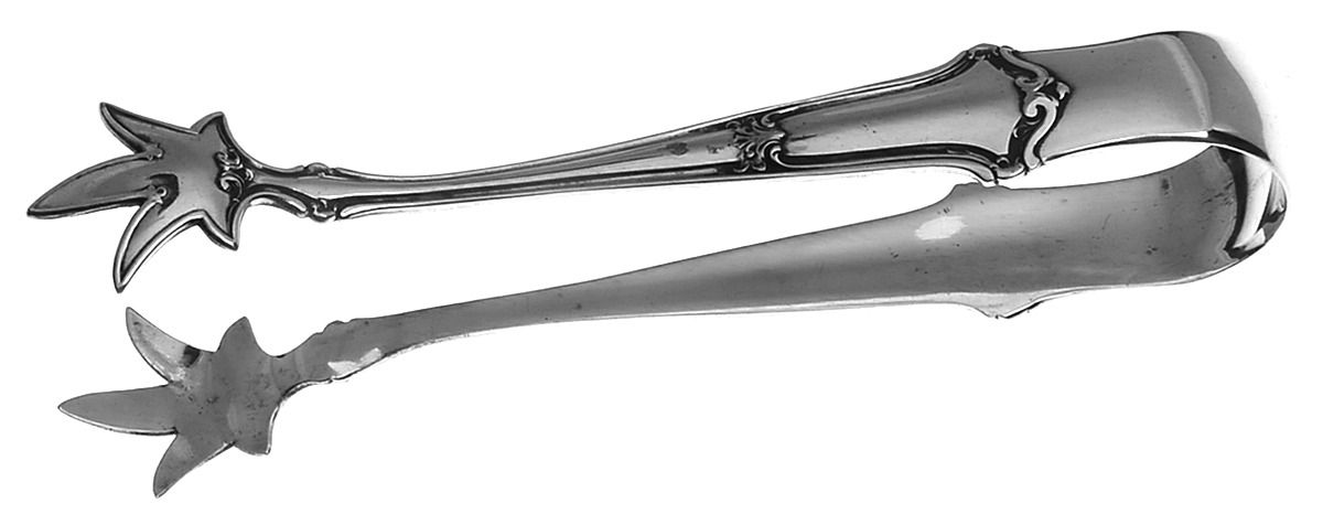 Saxon (Sterling, 1910) Large Sugar Tongs by Wallace Silver-1