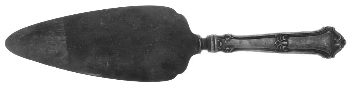 Saxon (Sterling, 1910) Pie Server with Silverplate Blade by Wallace Silver-1