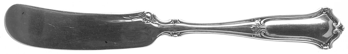 Saxon (Sterling, 1910) Flat Handle Butter Spreader by Wallace Silver-1