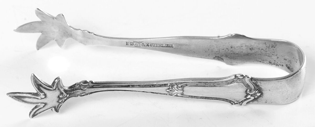Saxon (Sterling, 1910) Bon Bon Tongs by Wallace Silver-1