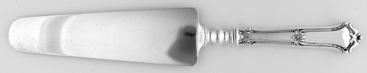 Saxon (Sterling, 1910) Cake Knife with Silverplate Blade by Wallace Silver-1