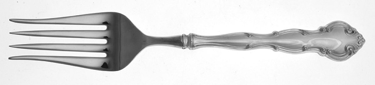 Scarborough (Sterling II, 1976) Cold Meat Serving Fork Hollow Handle by Wallace Silver-1