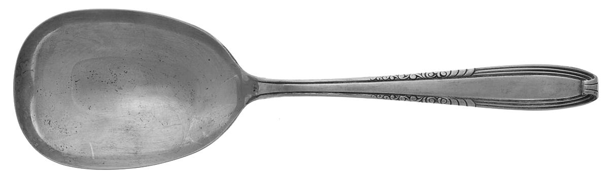 Serenade I (Silverplate, 1944) Solid Smooth Casserole Spoon by Wallace Silver-1
