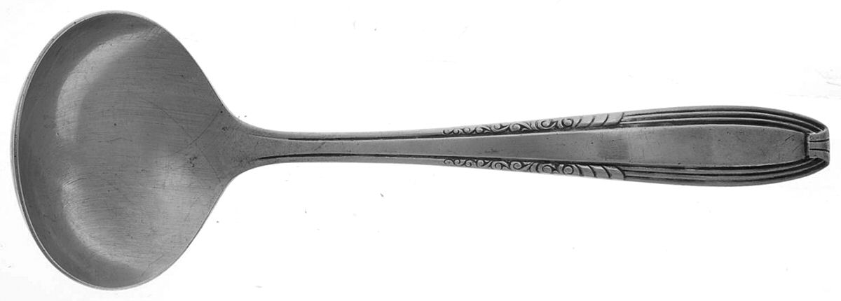 Serenade I (Silverplate, 1944) Solid Gravy Ladle by Wallace Silver-1