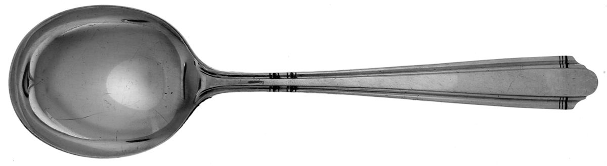 Serenade II (Silverplate, 1931) Round Bowl Soup Spoon (Gumbo) by Wallace Silver-1