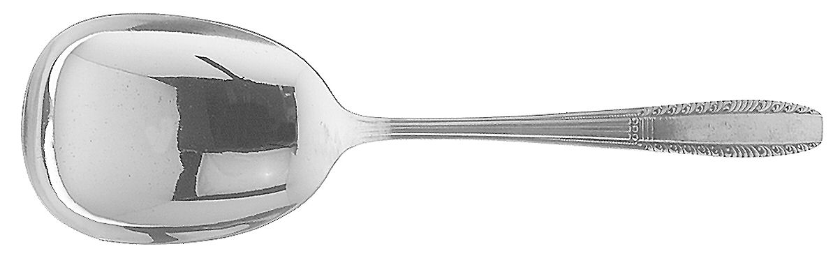 Sharon (Silverplate, Harmony House, 1926) Solid Smooth Casserole Spoon by Wallace Silver-1