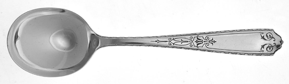 Sharon (Silverplate, Wallingford, 1926) Round Bowl Soup Spoon (Gumbo) by Wallace Silver-1