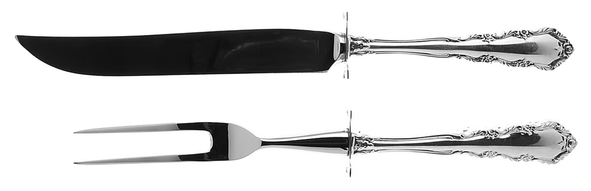 Shenandoah (Sterling, 1966) Small Stainless Blade 2-Piece Steak Carving Set by Wallace Silver-1