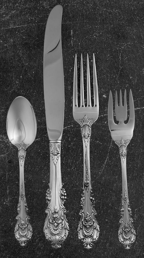 Sir Christopher (Sterling) 4 Piece Dinner Size Setting by Wallace Silver-1