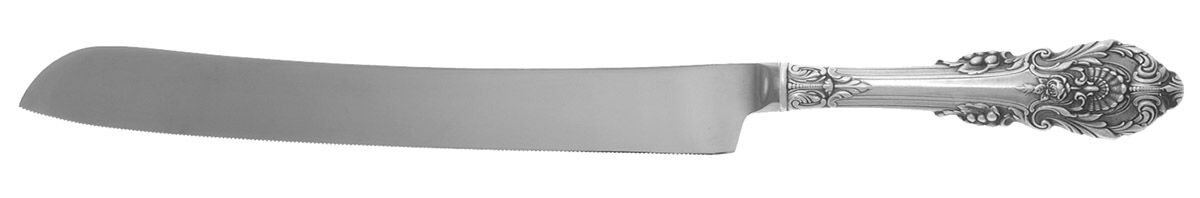 Sir Christopher (Sterling) Wedding Cake Knife with Stainless Blade HC by Wallace Silver-1
