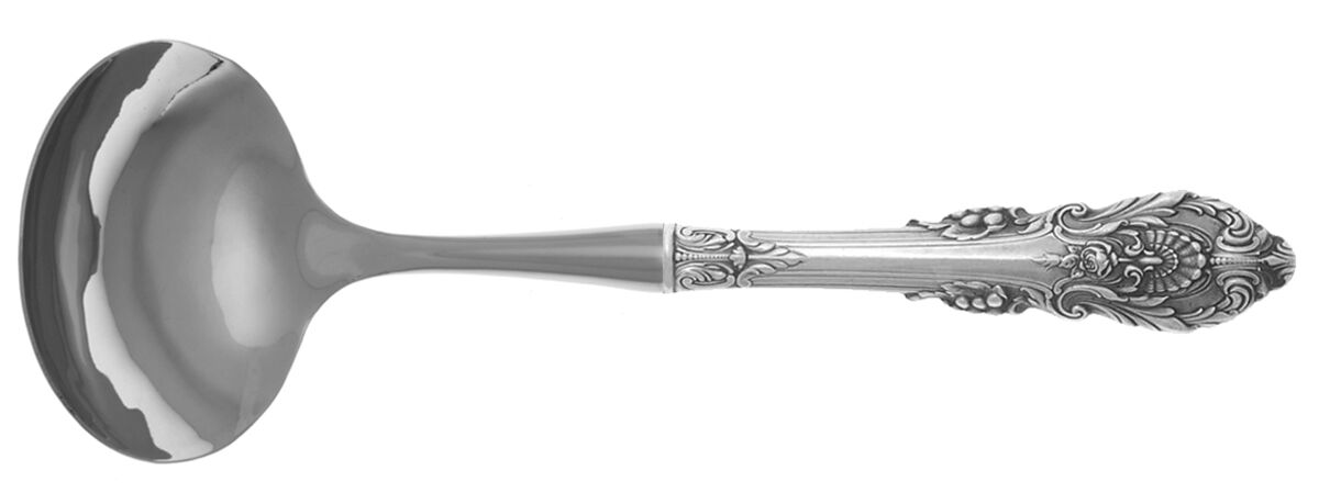 Sir Christopher (Sterling) Gravy Ladle with No Spout Stainless Bowl HC by Wallace Silver-1