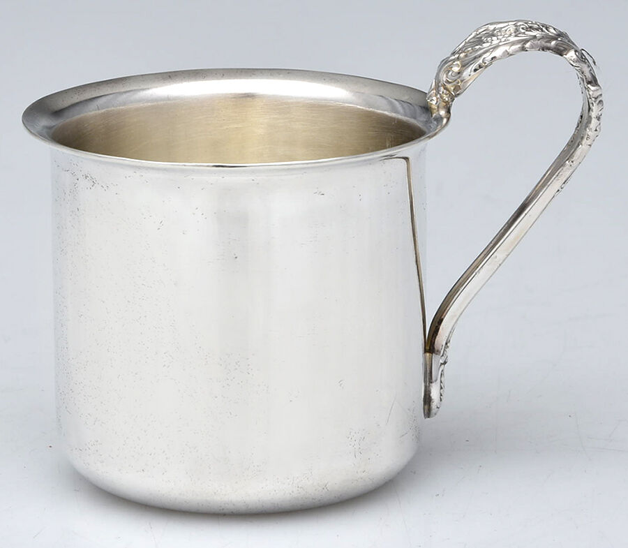 Sir Christopher (Sterling) Baby Cup with Plated Cup and Sterling Handle HC by Wallace Silver-1