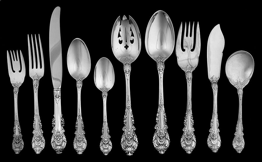 Sir Christopher (Sterling) 45 Piece Place Size Starter Set by Wallace Silver-1