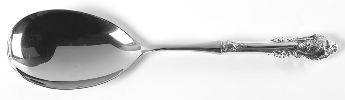 Sir Christopher (Sterling) Salad Servng Spoon with Stainless Bowl by Wallace Silver-1