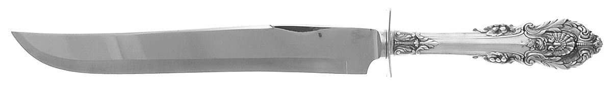 Sir Christopher (Sterling) Large Stainless Blade Roast Carving Knife by Wallace Silver-1