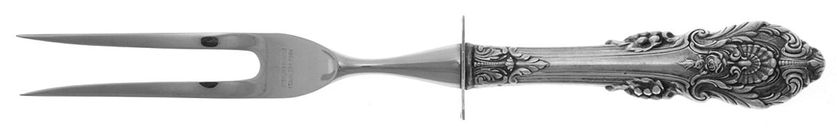 Sir Christopher (Sterling) Small Steak Carving Fork with Stainless Prongs by Wallace Silver-1