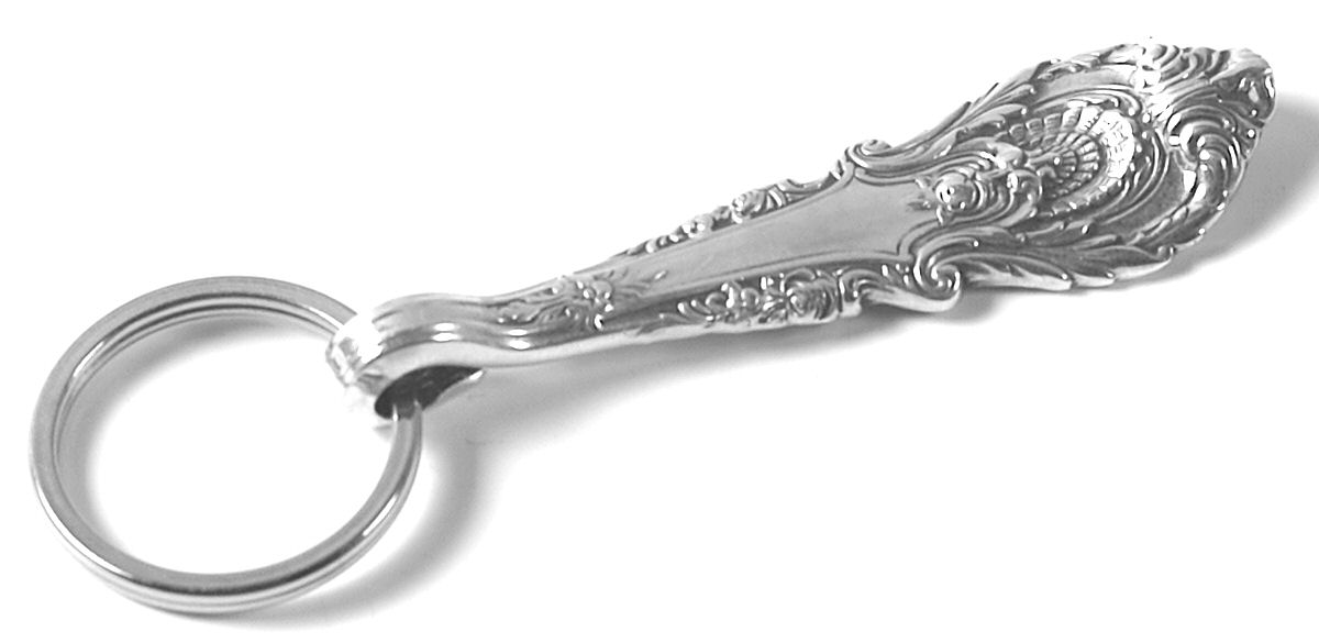 Sir Christopher (Sterling) Key Ring with Stainless Hoop HC by Wallace Silver-1