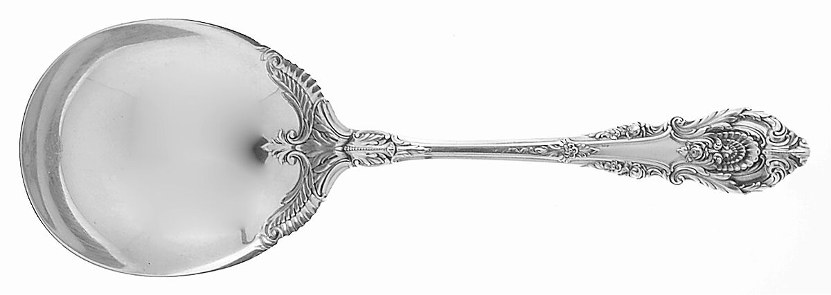 Sir Christopher (Sterling) Solid Salad Serving Spoon by Wallace Silver-1