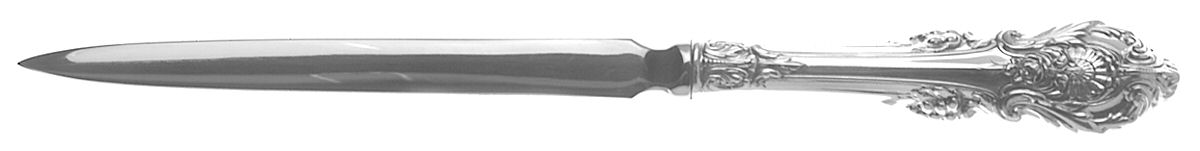 Sir Christopher (Sterling) Letter Opener with Stainless Blade by Wallace Silver-1