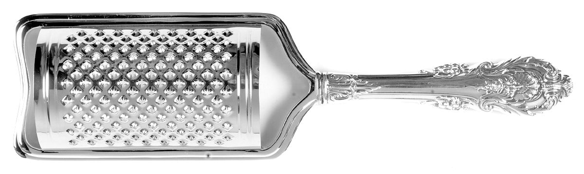 Sir Christopher (Sterling) Cheese Grater with Hollow Handle, Stainless Grater by Wallace Silver-1