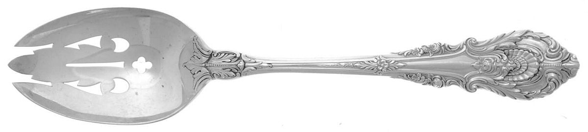 Sir Christopher (Sterling) Pierced Tablespoon (Serving Spoon) by Wallace Silver-1