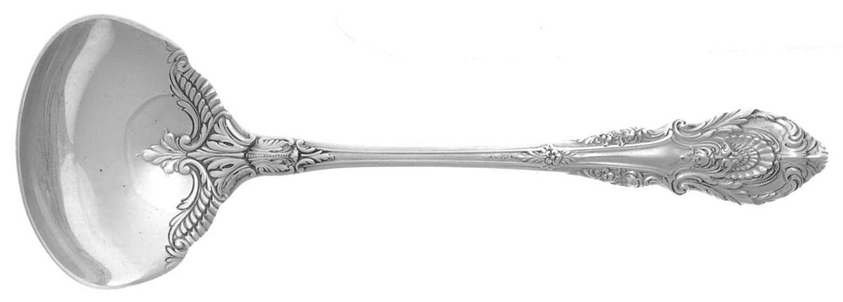 Sir Christopher (Sterling) Solid Piece Cream Ladle by Wallace Silver-1