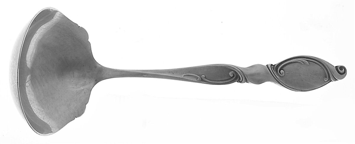 Silver Swirl (Sterling) Solid Gravy Ladle by Wallace Silver-1