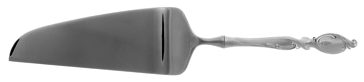 Silver Swirl (Sterling) Pie & Cake Server with Stainless Blade by Wallace Silver-1
