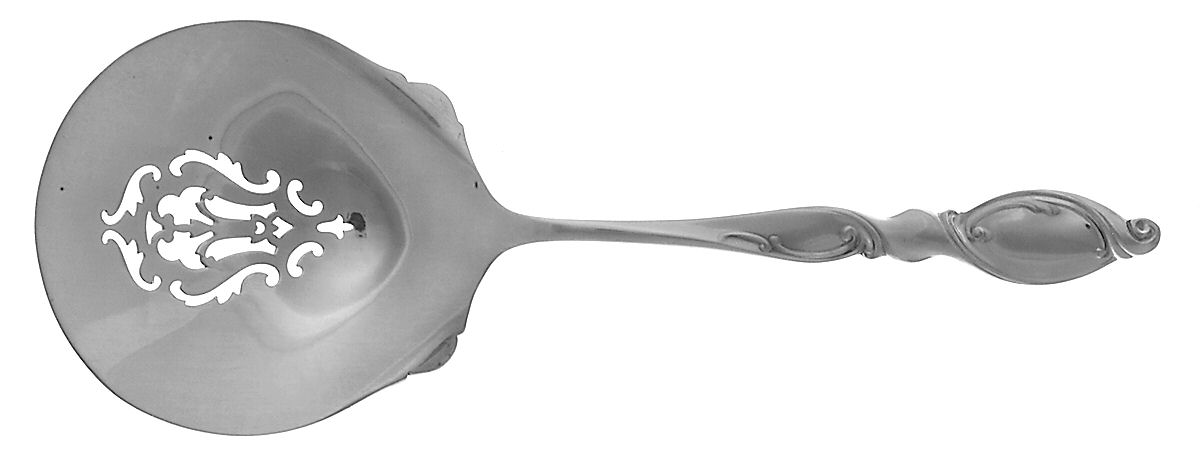 Silver Swirl (Sterling) Tomato Server, Solid Piece by Wallace Silver-1