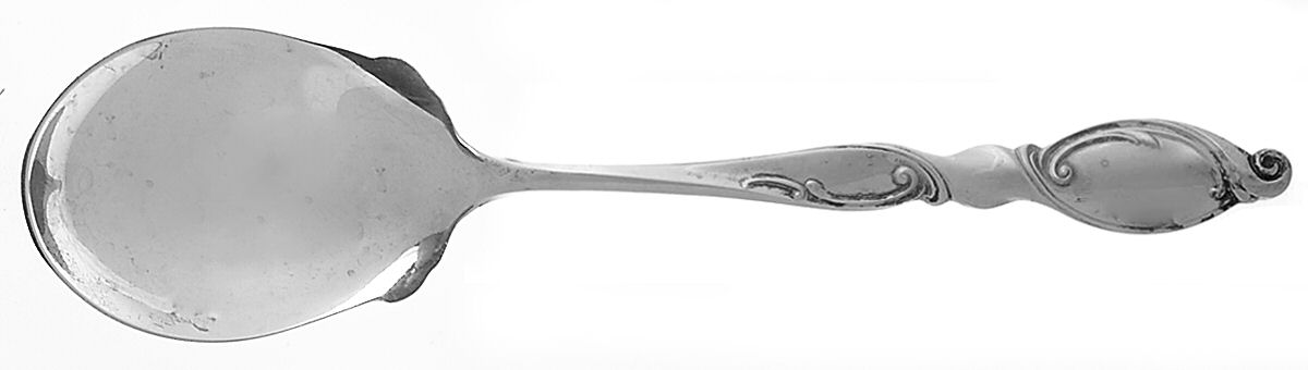 Silver Swirl (Sterling) Sugar Spoon by Wallace Silver-1