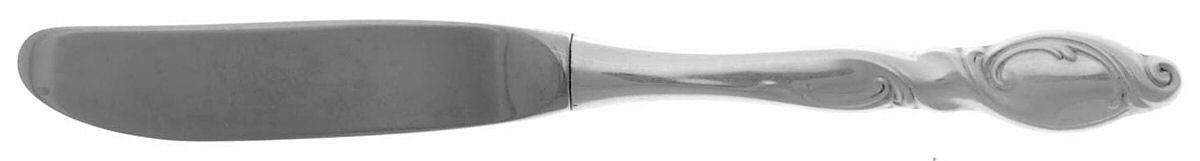 Silver Swirl (Sterling) Modern Hollow Butter Spreader (Stainless) by Wallace Silver-1