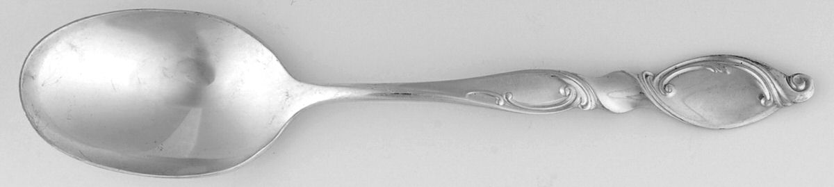 Silver Swirl (Sterling) Dessert/Oval Soup Spoon by Wallace Silver-1