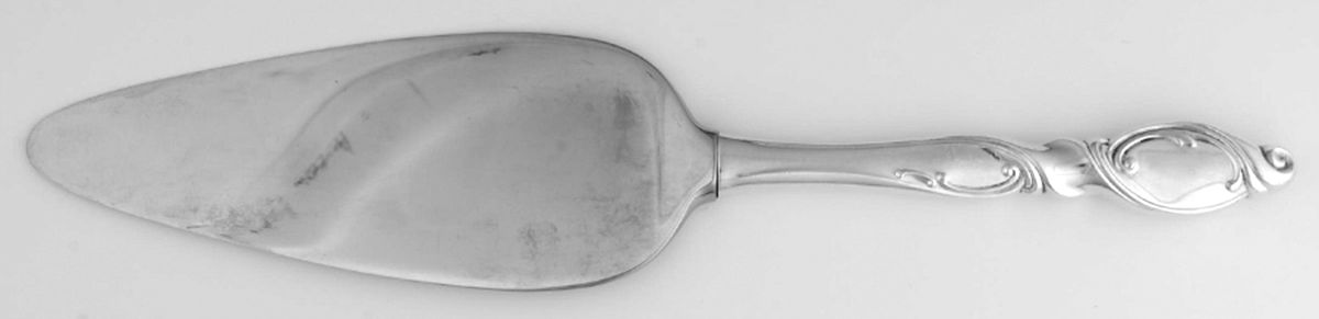 Silver Swirl (Sterling) Pie Server with Stainless Blade by Wallace Silver-1