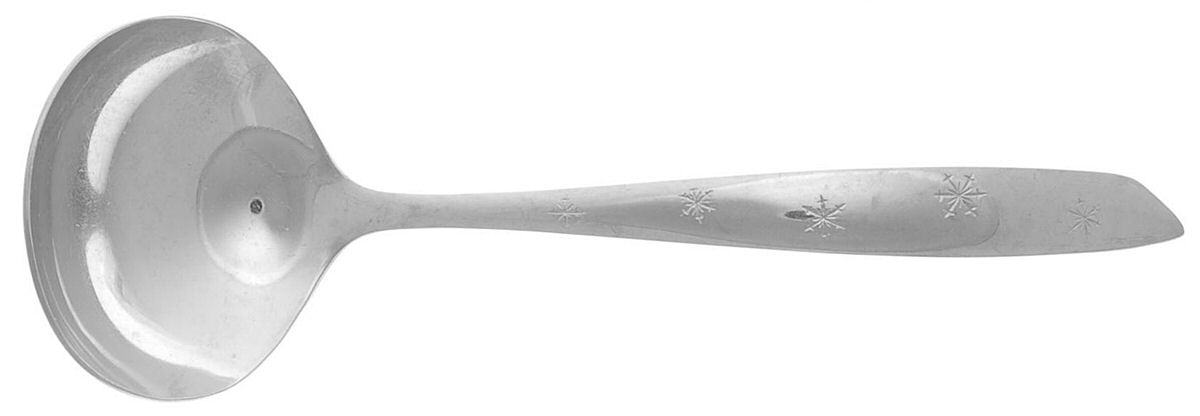 Snow Fall (Stainless) Solid Gravy Ladle by Wallace Silver-1