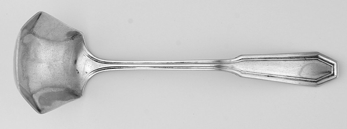 Somerset (Sterling, 1913) Solid Piece Cream Ladle by Wallace Silver-1