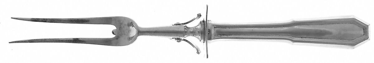 Somerset (Sterling, 1913) Large Stainless-Prong Roast Carving Fork by Wallace Silver-1