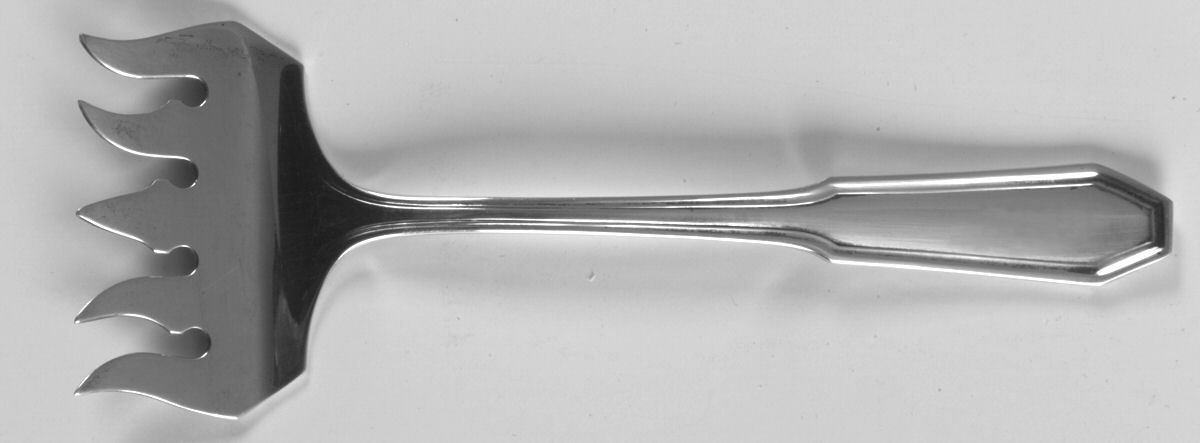 Somerset (Sterling, 1913) Large Solid Tined Sardine Serving Fork by Wallace Silver-1