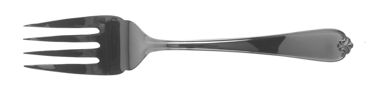 Somerset (Stainless) Medium Solid Cold Meat Serving Fork by Wallace Silver-1