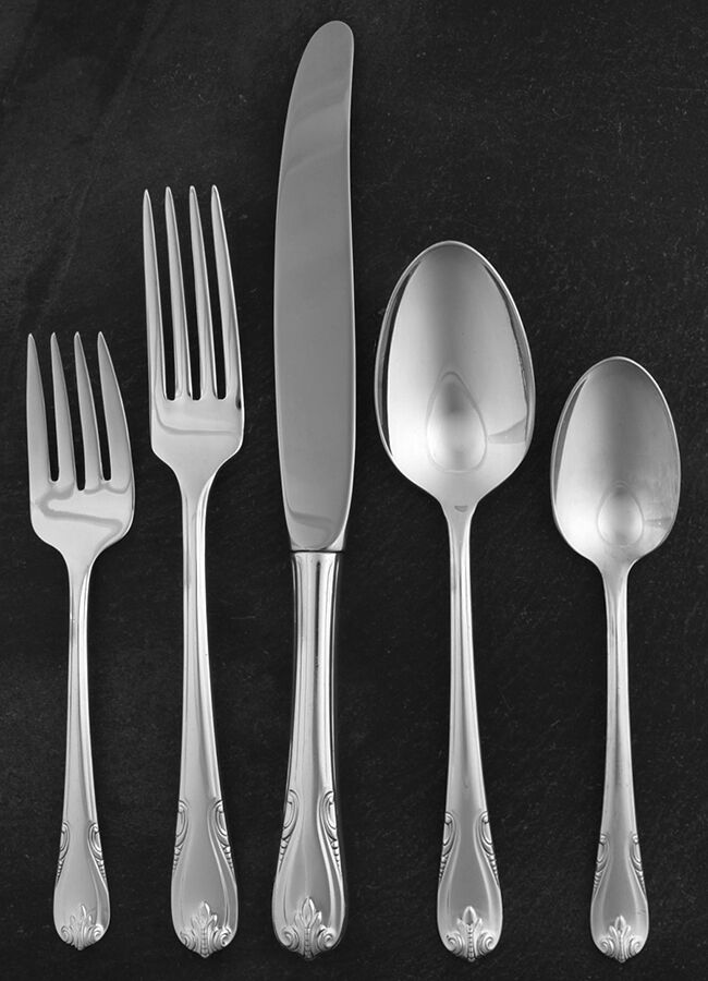 Sonata (Silverplate, 1947) 40 Piece Estate Set by Wallace Silver-1