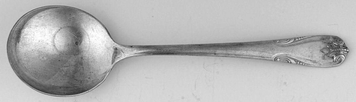 Sonata (Silverplate, 1947) Round Bowl Soup Spoon (Gumbo) by Wallace Silver-1