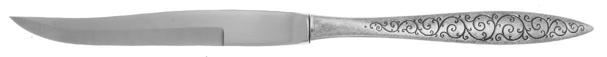 Spanish Lace (Sterling, 1964) Individual Steak Knife w/Bevel Blade by Wallace Silver-1
