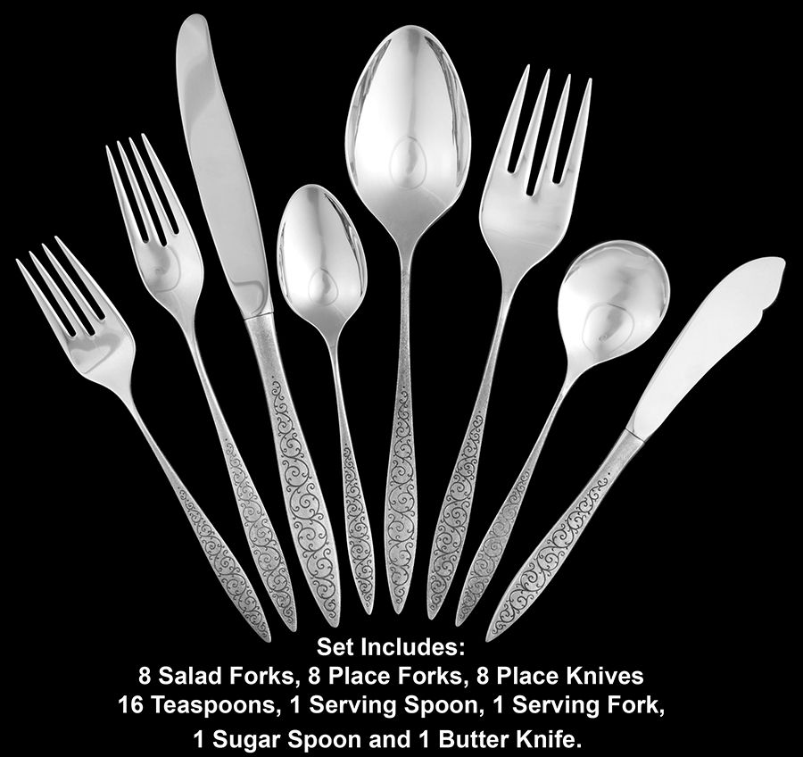 Spanish Lace (Sterling, 1964) 44-Piece Set by Wallace Silver-1