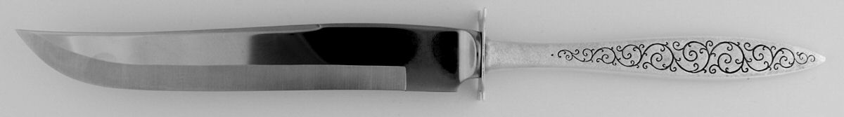 Spanish Lace (Sterling, 1964) Small Carving Knife W/Sterling Guard by Wallace Silver-1