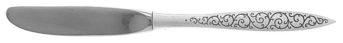 Spanish Lace (Sterling, 1964) Modern Hollow Butter Spreader (Stainless) by Wallace Silver-1