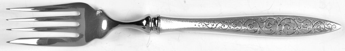 Spanish Lace (Sterling, 1964) Individual Hollow Fish Fork, Stainless Tines by Wallace Silver-1